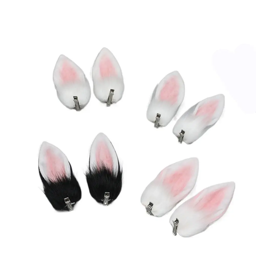 

Bunny Ear Headdress Rabbit Ear Hairpins Side Clip Korean Style Hairpins Hair Accessories