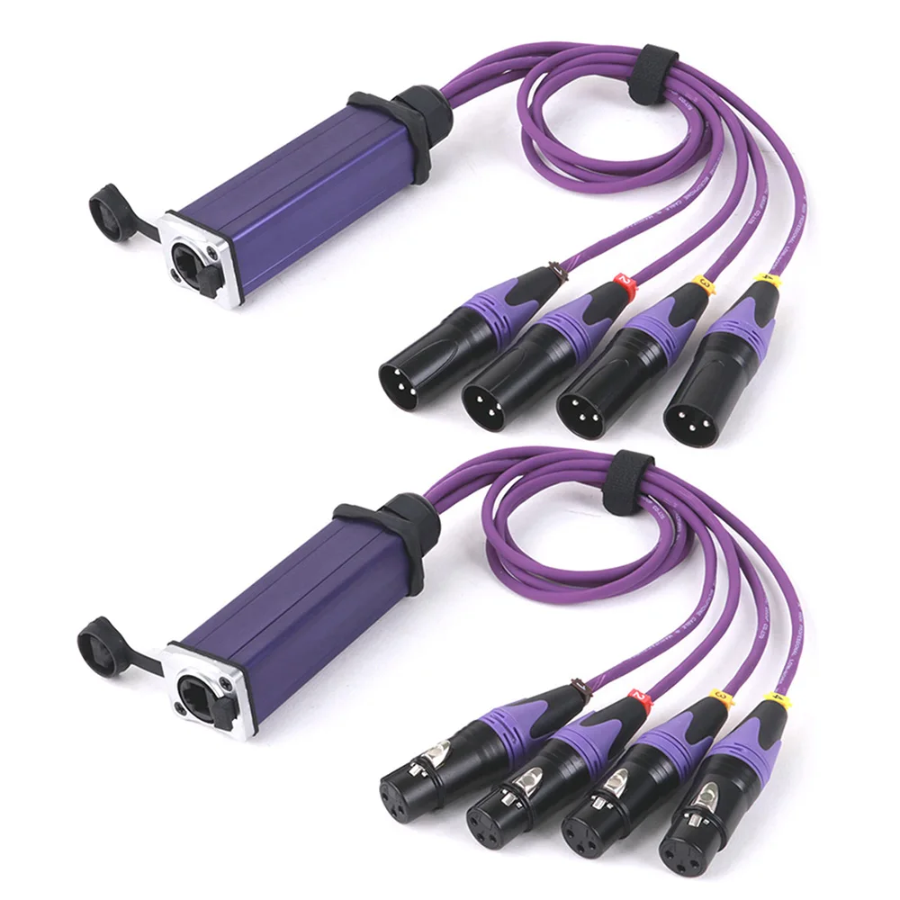 4-канальный 3-контактный аудиосетевой XLR-кабель для сценического звукового
