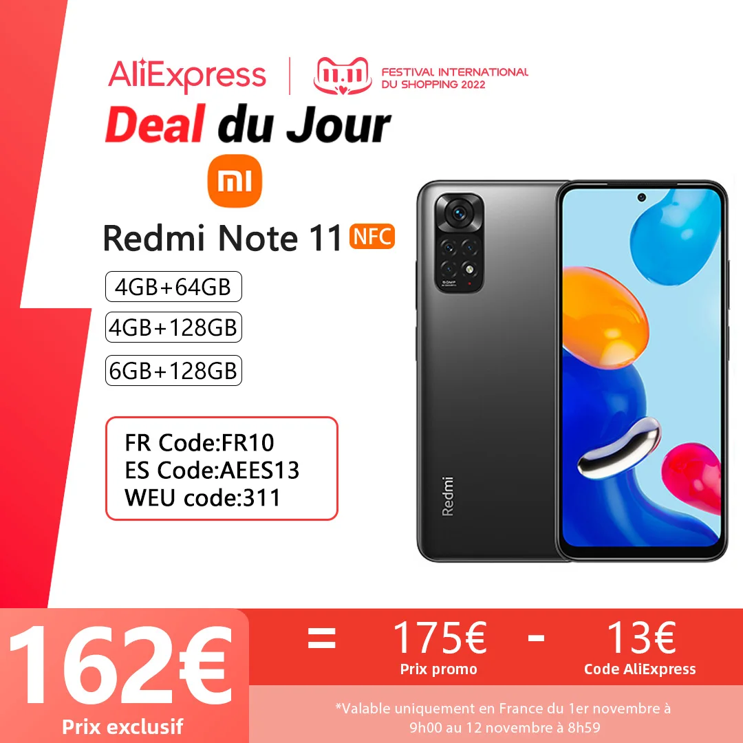 Najtaniej Xiaomi Redmi Note 11 Smartfon, NFC, Snapdragon 680 Octa, Wyświetlacz AMOLED 90 Hz, Kamera 50 Mp, 5000 MAh, 33 W Pro, Szybkie ładowanie Cena Xiaomi Redmi Note 11 Smartfon, NFC, Snapdragon 680 Octa, Wyświetlacz AMOLED 90 Hz, Kamera 50 Mp, 5000 MAh, 33 W Pro, Szybkie ładowanie