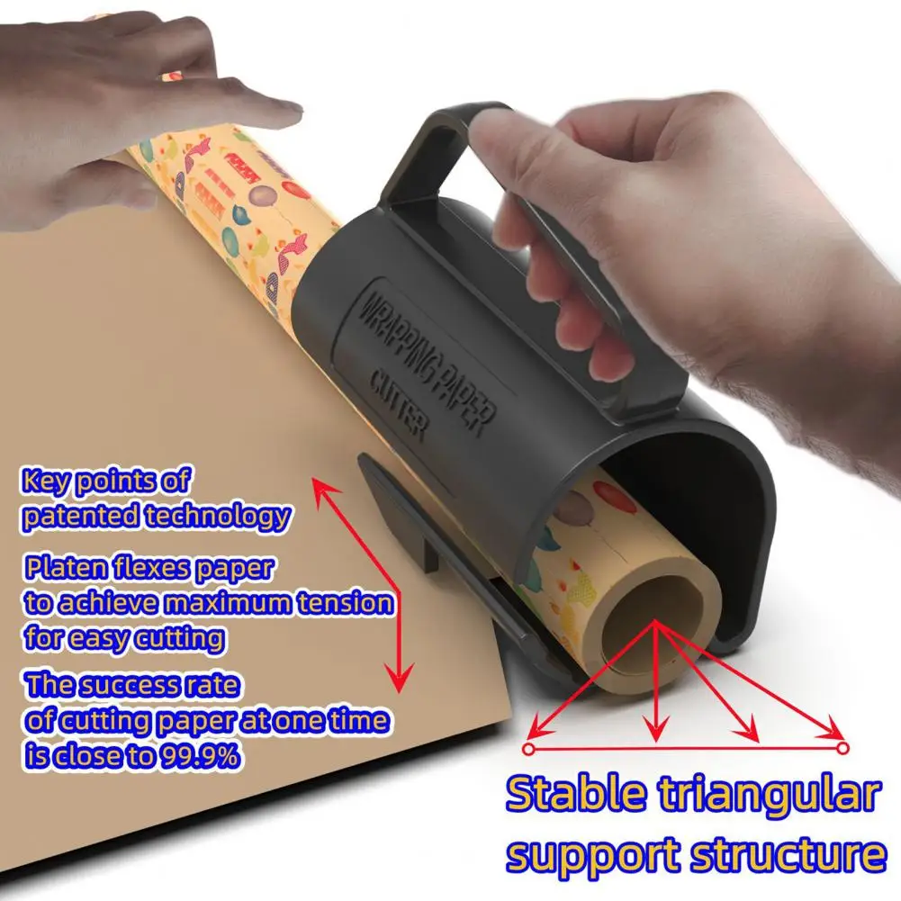 Резак для рулона оберточной бумаги резак подарочной с ручкой инструмент нажима