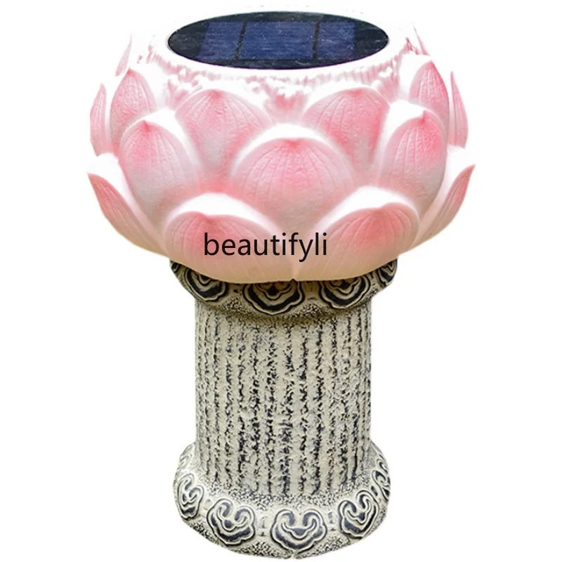 

zq Solar Lawn Lamp Courtyard Landscape Lamp Garden Villa Park Outdoor Waterproof Pillar Lamp Lawn Lamp