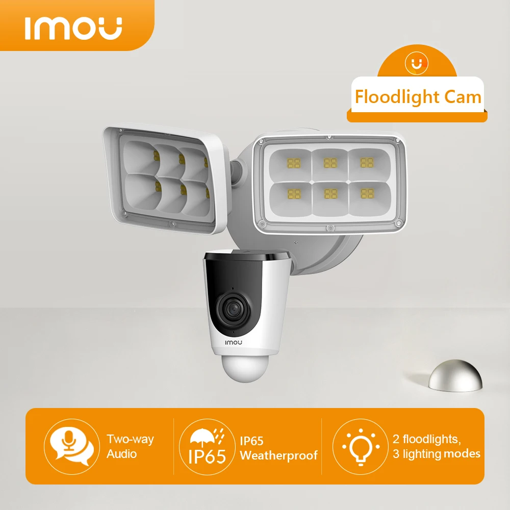 

IMOU Floodlight Wifi Camera Outdoor PIR Detection 1080P Camera 2 Floodlights 24/7 Surveillance Weatherproof Security Cam