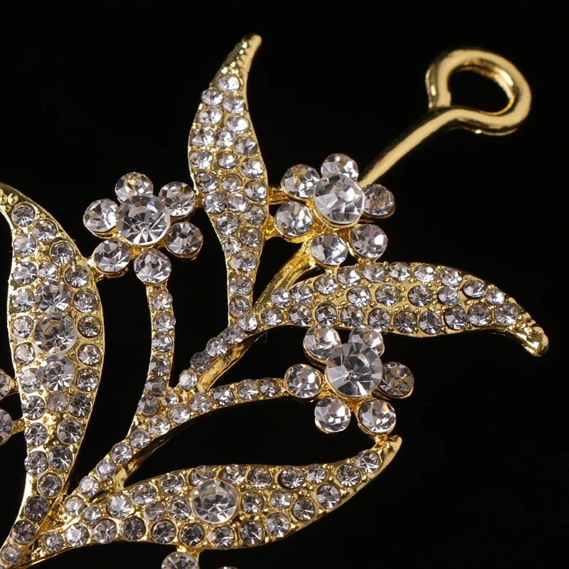 

Свадебная тиара 634C в форме листьев для невесты, ювелирные изделия принцессы, Женский Роскошный Королевский Декор