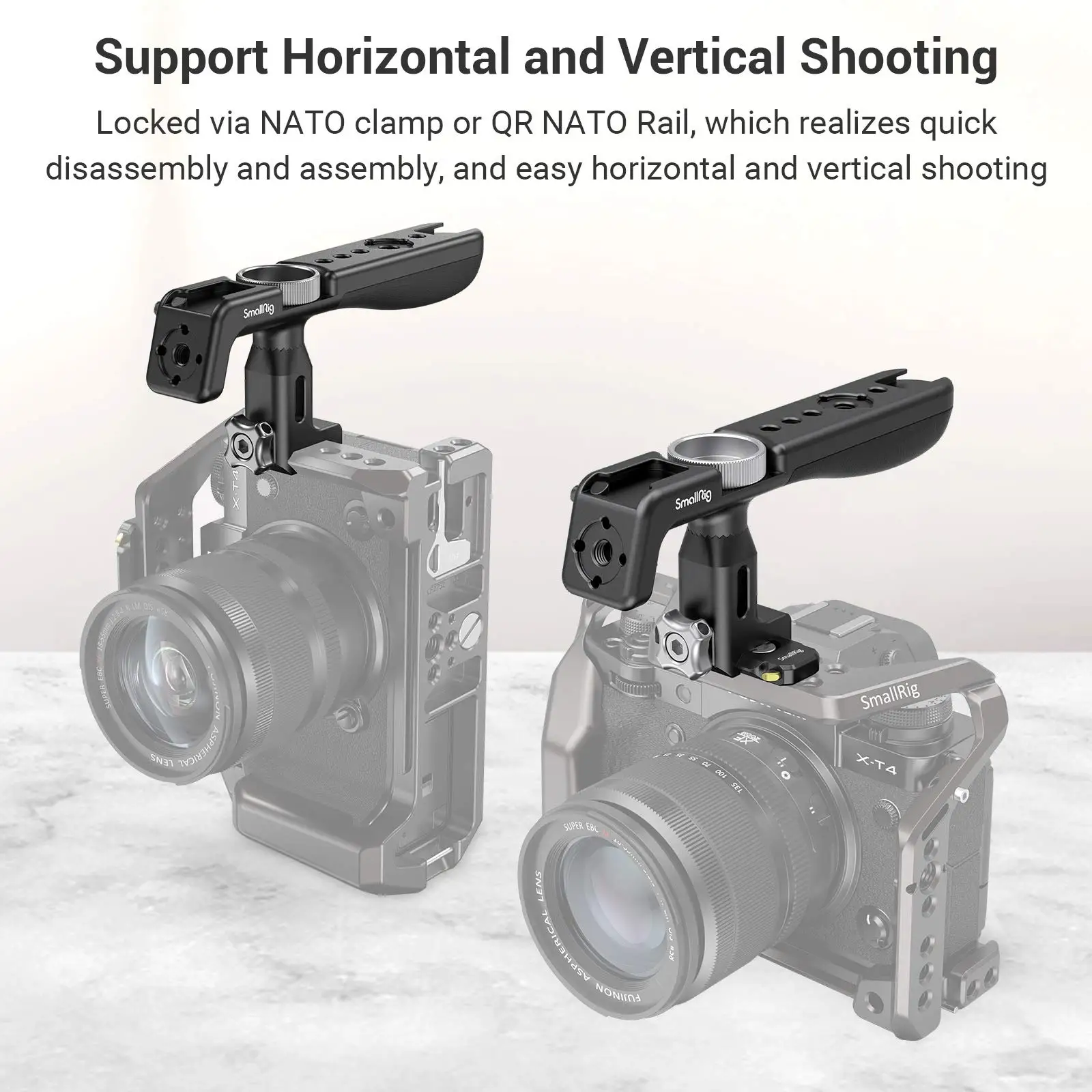 Легкая ручка Smallrig NATO с быстросъемной направляющей для камеры BMPCC 4K/6K Sony Canon 2950 |