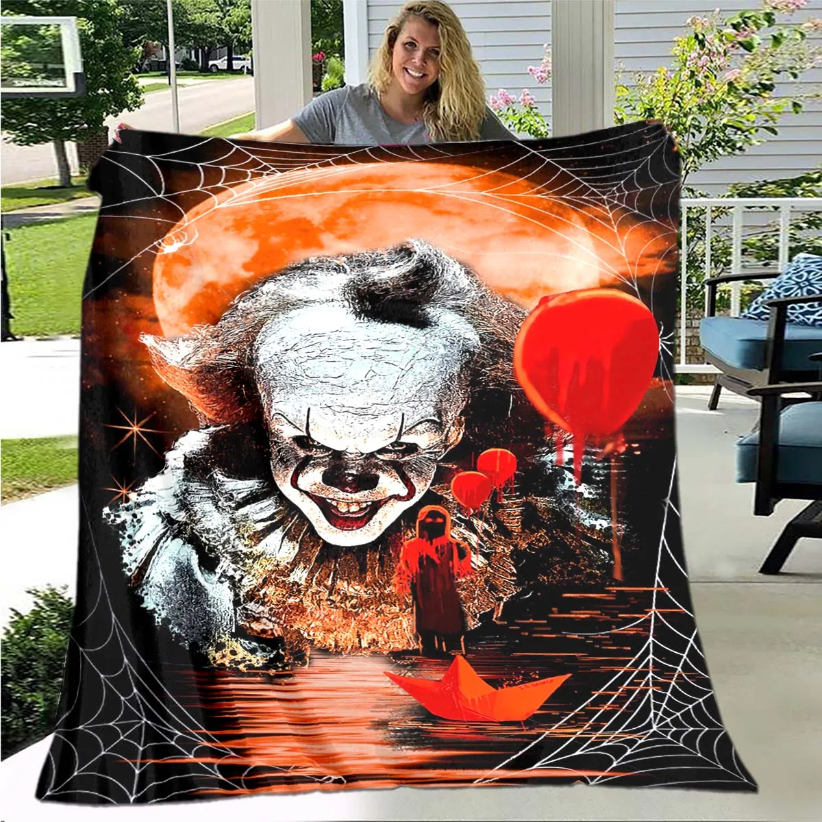 

Hot Horror Movie Blankets for Beds Soft Thin Blanket Queen Size Rome Decor Winter Bedding Cover Kid Gift Picnic Blanket