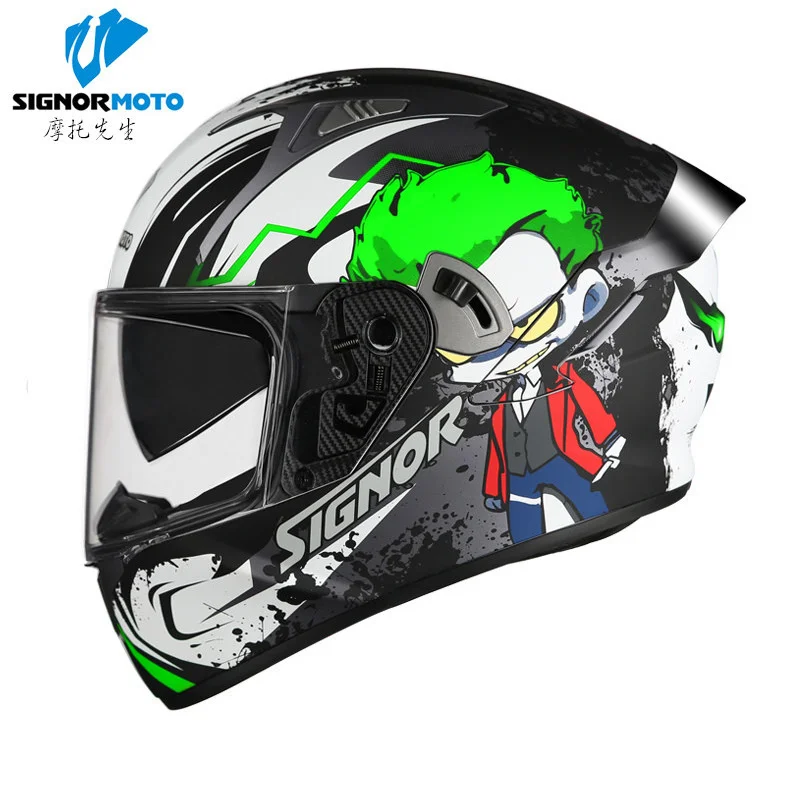 Suitable for helmet motorcycle sports car personality cool full helmet anti fog Bluetooth electric racing enlarge