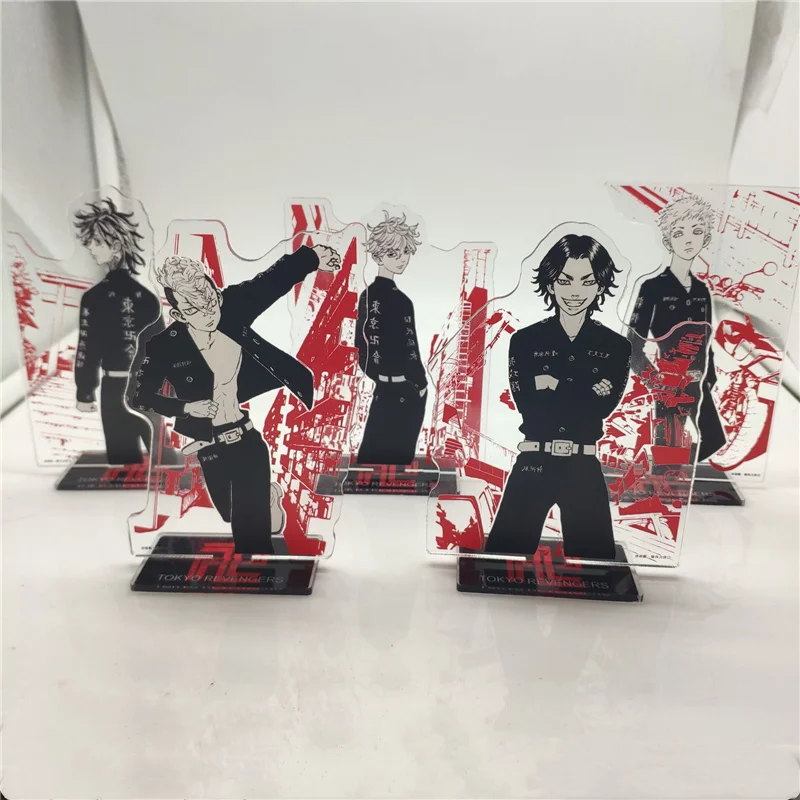 

Popular Japan Anime Tokyo Revengers Character Acrylic Figure Stand Manjiro Ken Takemichi Model Toy Fans Collection Prop Gift