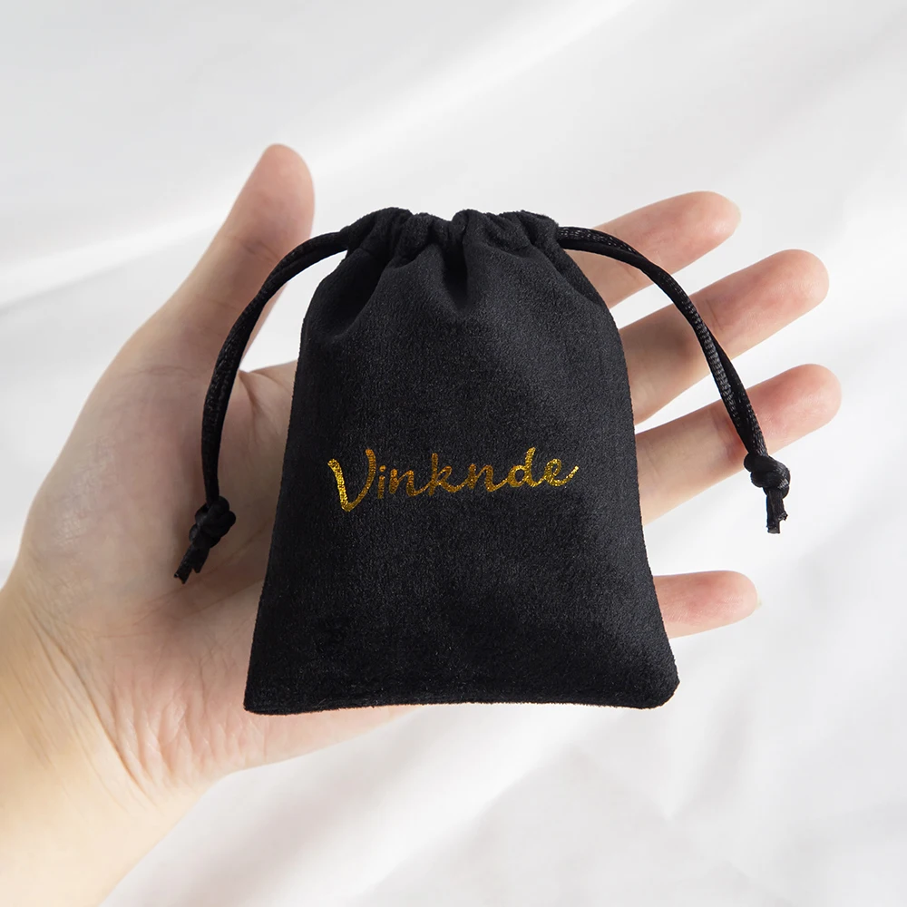 50pcs Soft Velvet Drawstring Bags Custom Dust Bags Jewelry Pouch Personalized Logo Printed Wholesale Gift Product Package