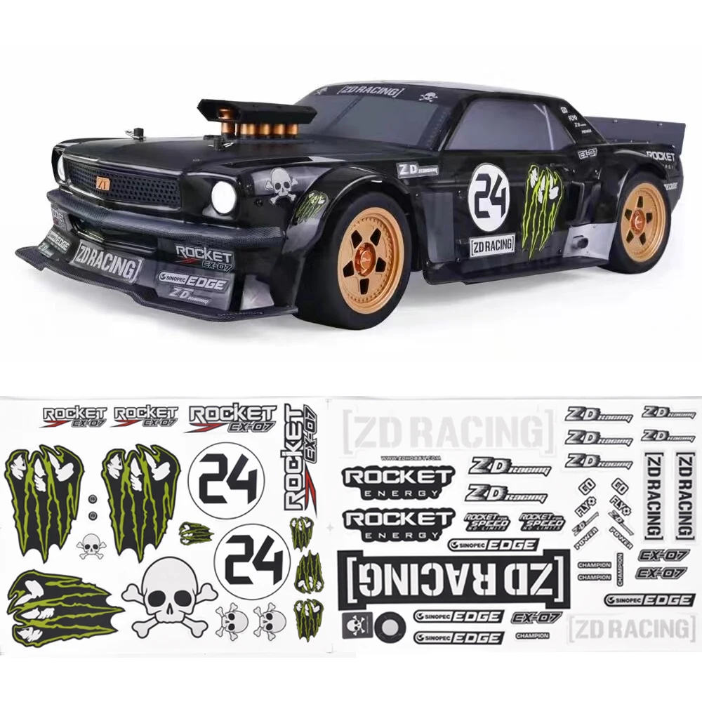 

Наклейка для ZD racing EX07 1/7, высокоскоростной, жесткий, профессиональный, спортивный автомобиль, плоский, спортивный, Радиоуправляемый автомоб...