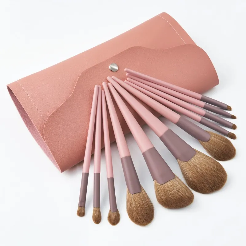 

11pcs Makeup Brushes Pro Pink Brush Set Powder EyeShadow Blending Eyeliner Eyelash Eyebrow Make up Beauty Cosmestic Brushes