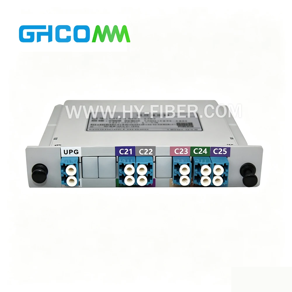 Фото 2 шт. 8-канальный до 16-канальный 100 ГГц DWDM MUX DEMUX двунаправленный одноволоконный модуль передачи/приема, пластиковый корпус LGX, разъемы LC/UPC №3