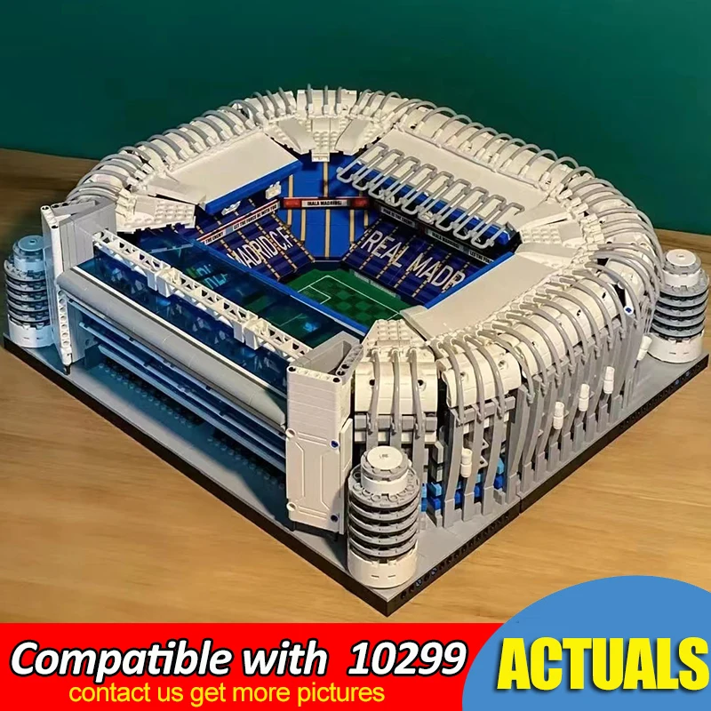 

Ideas Madrid Santiago Bernabeu Stadium Model Street View Stadium Building Blocks Bricks Kid Toys Gift Compatible 10299