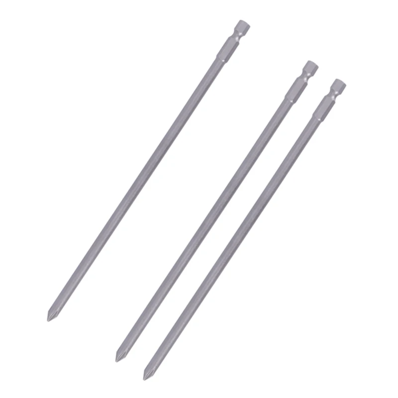 Promotion! 9Pcs 1/4 Inch 200Mm Ph1 Ph2 Phillips Magnetic Long Hex Cross Head Screwdriver Bits S2 Electric Drill Power Driver Too |