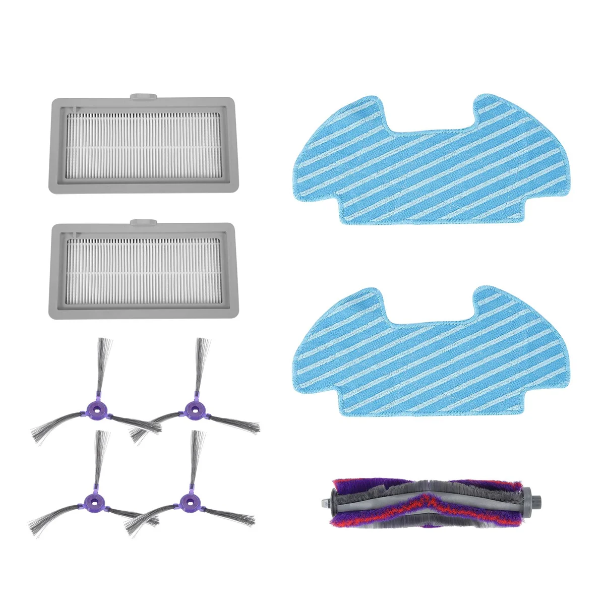 9 шт./компл. сменный фильтр для протирания роликовой боковой щетки Samsung Powerbot-E