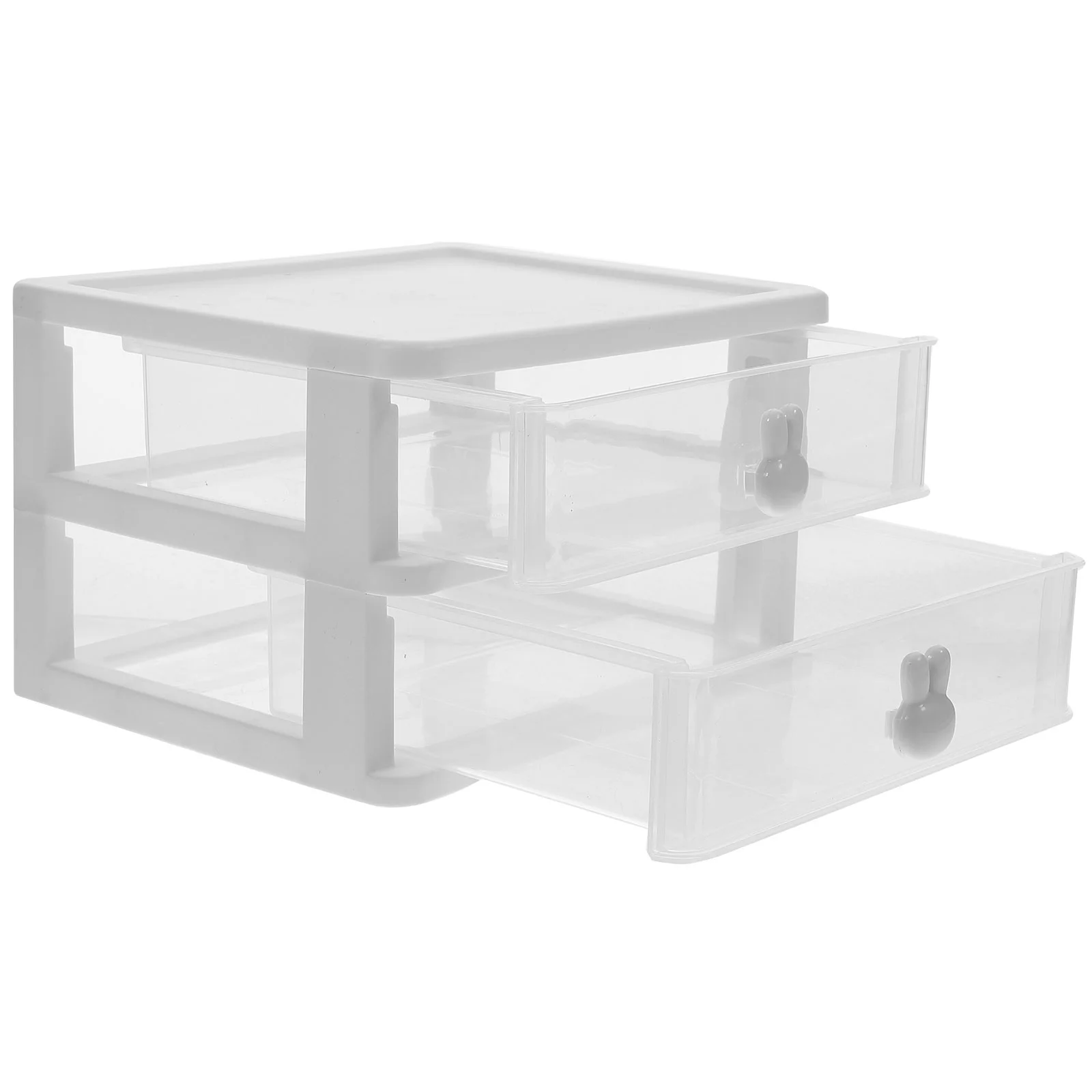 

Desktop Storage Box Container Makeup Organizer Holder Bathroom Drawer Tabletop Practical Drawers Plastic Shelves