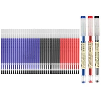 haile 43pcslot gel pens refill set finance pen 0 35mm ultra fine signature writing school office japanese stationery supplies