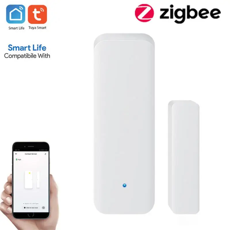 

Tuya Zigbee 3.0 Door And Window Magnetic Sensor Wireless Connection Smart Home Wireless Door Detectors Door Magnetic Automation