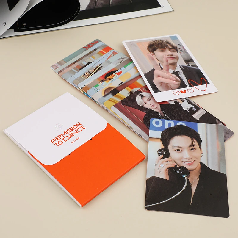 

Kpop Bangtan Boys Ptd Permission To Dance Album Photo Cards On Stage Seoul Photocards Post Card Postcard WIth Official Packing