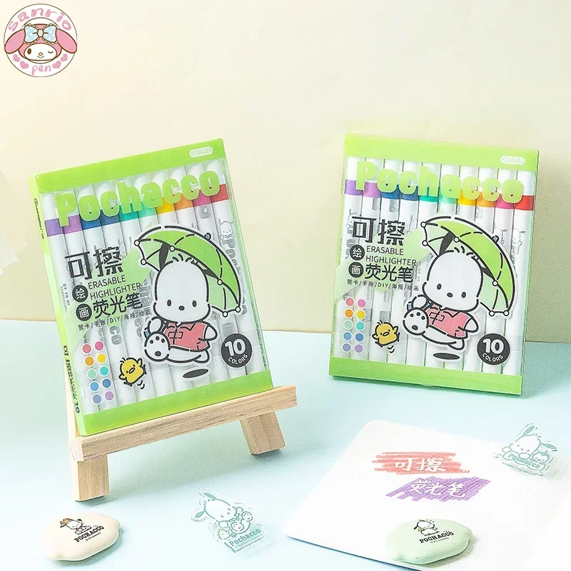 

Sanrio 20 шт., милые искусственные картины, 10 цветов, для студентов, детские подарочные ручки