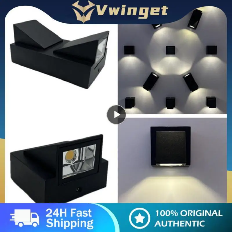 

5/8/10PCS Aluminum Double-head Spotlight Wall Fitting Ceiling Lamp Background Led Lights Modern Simple Outdoor Wall Washing Lamp