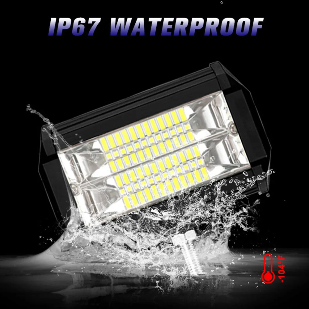 72 Вт внедорожник фонарь Рабочая лампа 5 дюймов для автомобилей мотоциклов