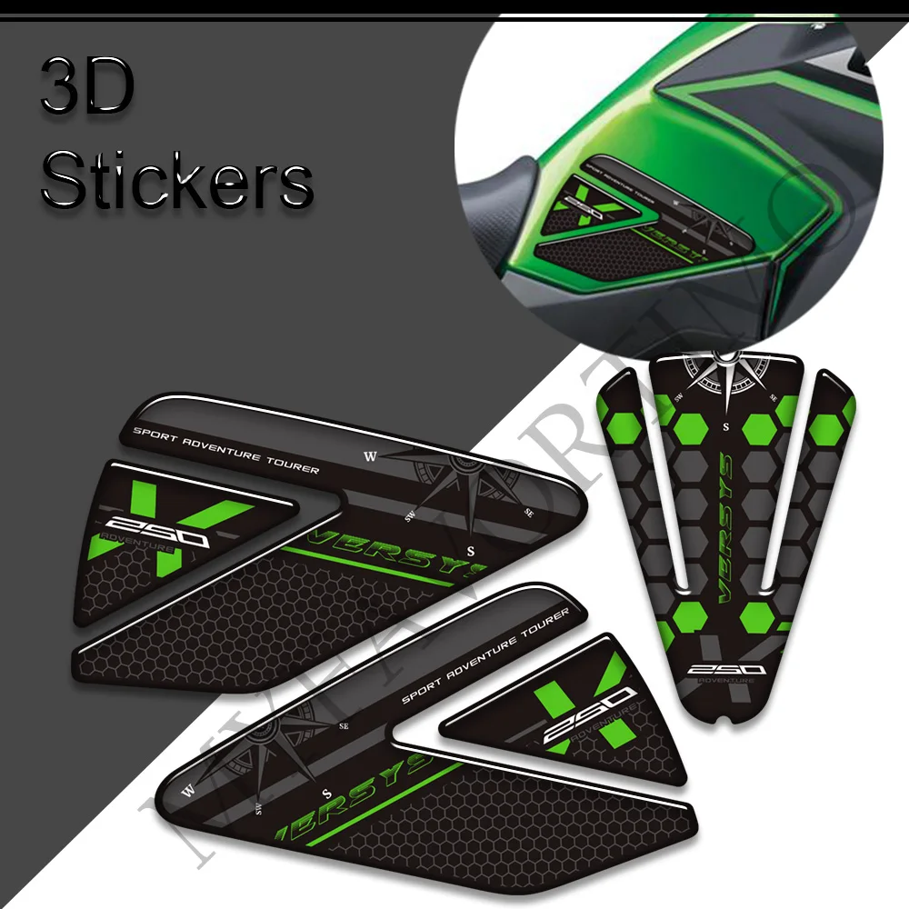 Наклейки на мотоцикл наклейки для Kawasaki VERSYS X 250 250X фотоаксессуар набор газового