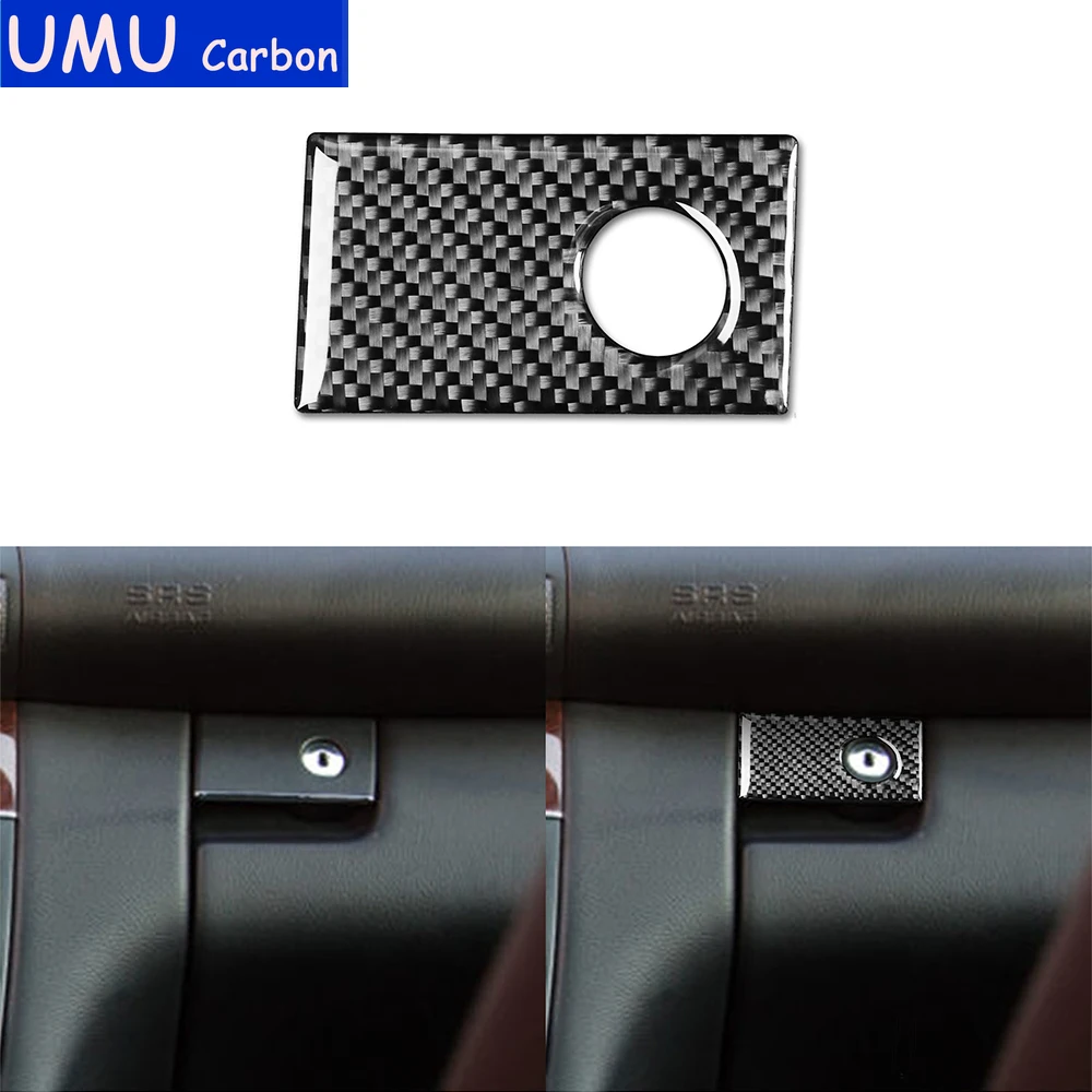 Углеродное волокно внутренняя автоматическая перчаточная коробка наклейка на