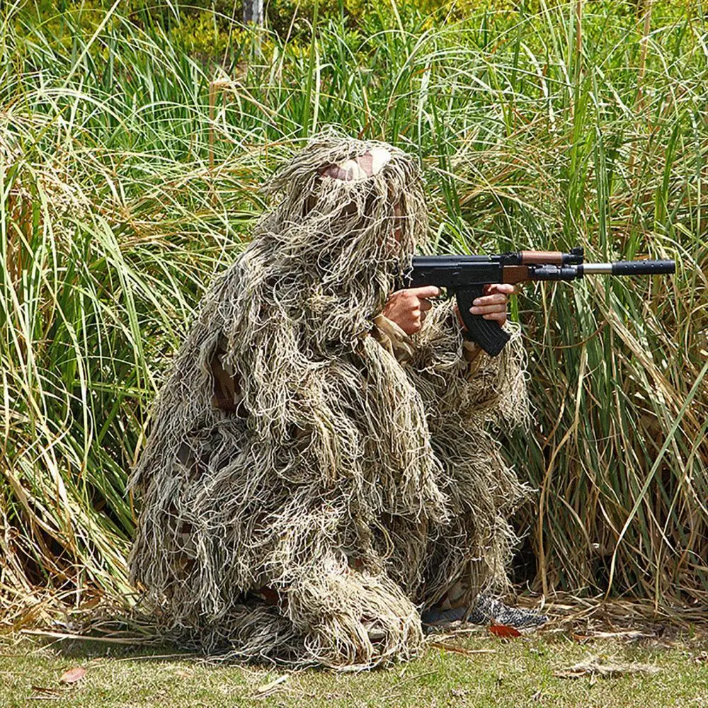 

Hot Sales 5Pcs/Set Unisex 3D Leaves Universal Camouflage Suit for Outdoor Hunting Game