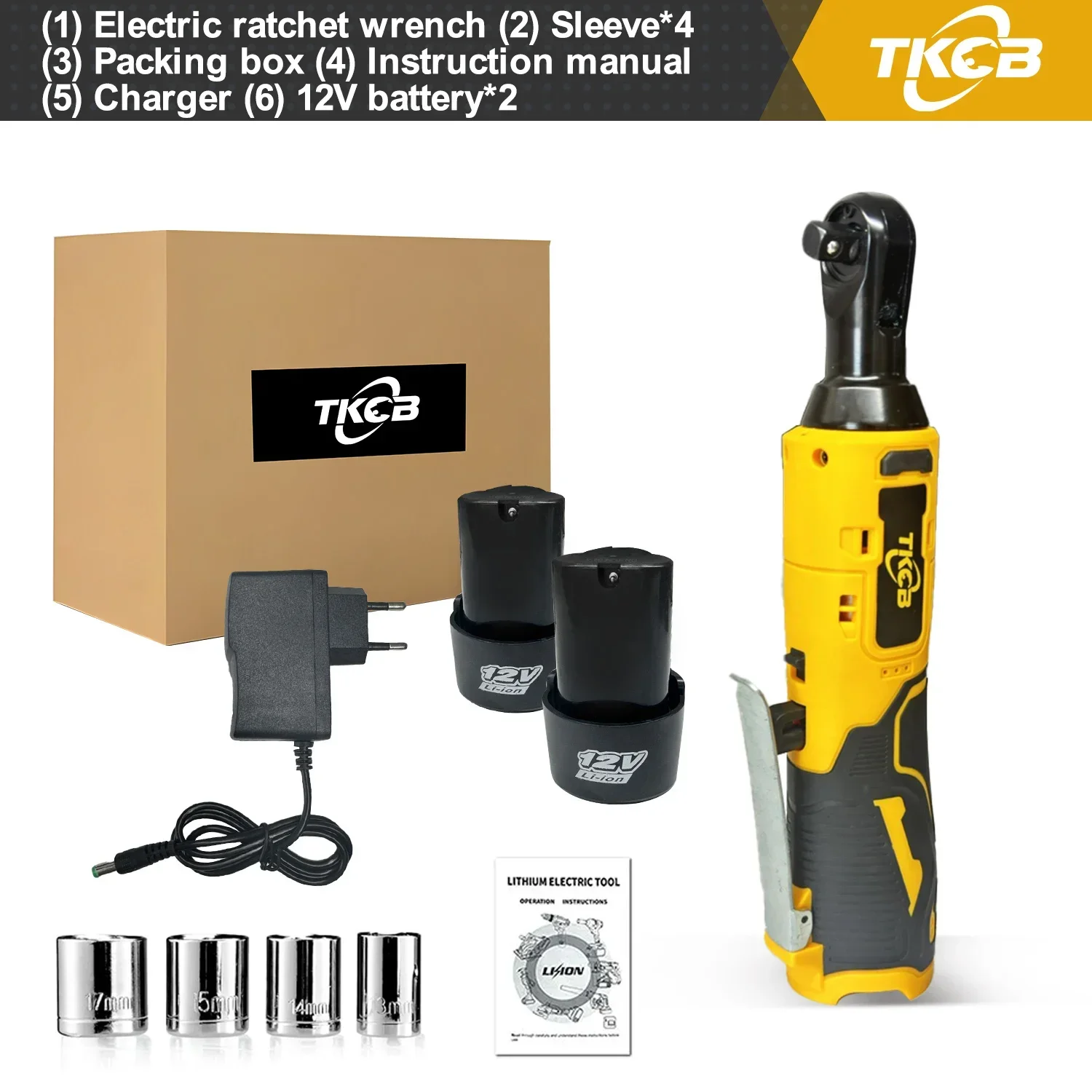 

Аккумуляторный электрический ключ TKCB 60N.M