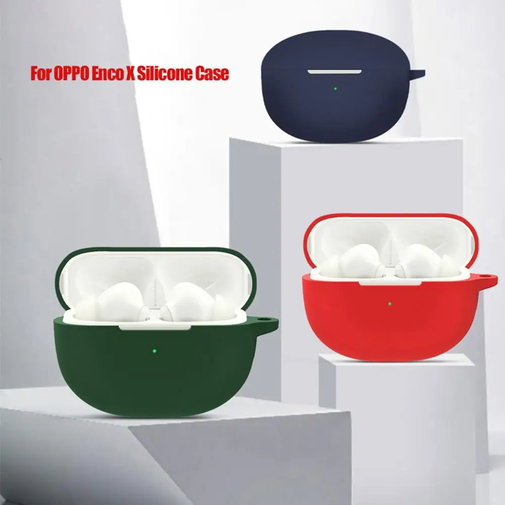 

Чехол для беспроводных Bluetooth-наушников с защитой от царапин, силиконовый защитный чехол, совместимый с Oppo Enco X2