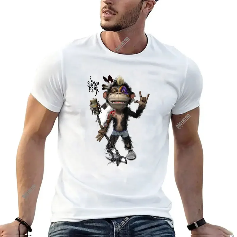Футболка Shaka Ponk новинка футболки с принтом обезьяны ГОЗ Шака понк летние топы