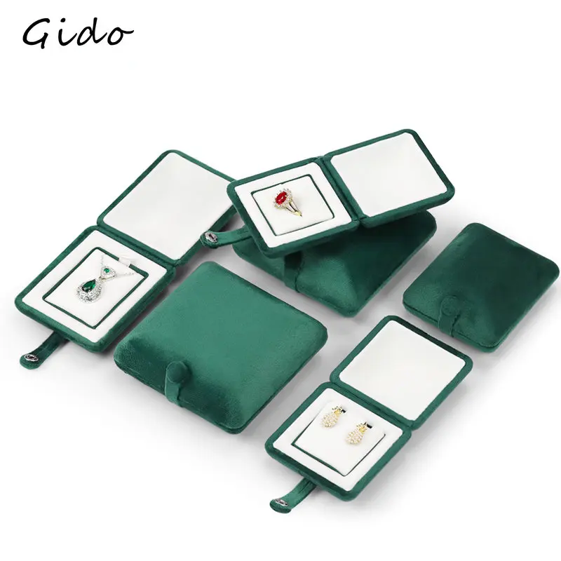 

Бархатная шкатулка Tender для хранения ювелирных изделий с двойным открытием, бокс для колец и предложений, шкатулка для коллекции жемчужного ...