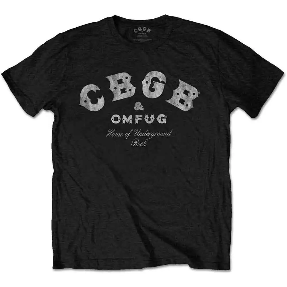 Мужская футболка Rockoff Trade с классическим логотипом CBGB черная большая