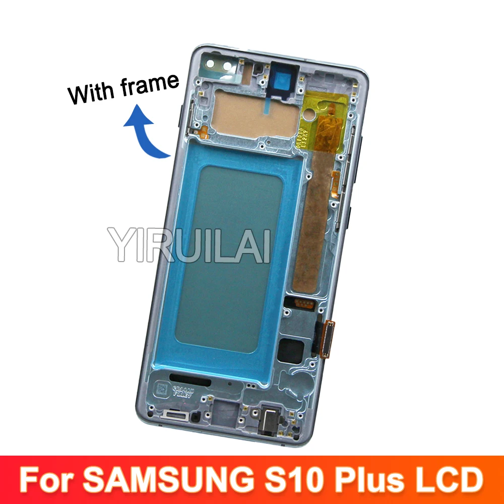Фото TFT дисплей для pantalla Samsung Galaxy S10 Plus, ЖК-дисплей с цифровым преобразователем сенсорного экрана в сборе для Samsung s10 plus, замена экрана №5