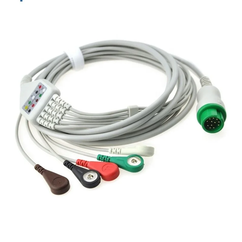 

PM5000 5- lead ecg cable,12pinsCD