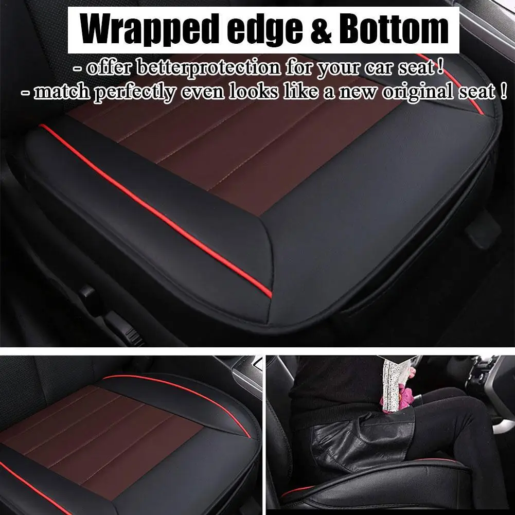 

New PU Leather Car Seat Cover 3D Breathable Pad Mat For Universal Auto Car Chair Cushion Car Accessories Seat Cover Pad Mat