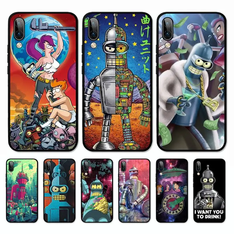 

F-Futuramas Bender Phone Case for Vivo Y91C Y11 17 19 17 67 81 Oppo A9 2020 Realme c3