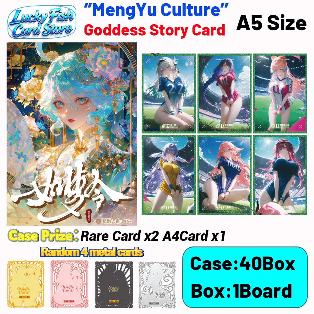 Фото Оптовая продажа: Новые карточки MengYu Creative Studio «Истории богинь» (Waifu), формат А5, игрушки, хобби, подарки №1