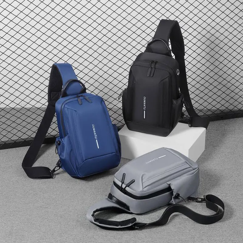 Waterproof Chest Man Bag Gift Bag Sports Shoulder Sling Cross Body Bags Travel Backpack Men Outdoor Commuter Casual Chest Bag