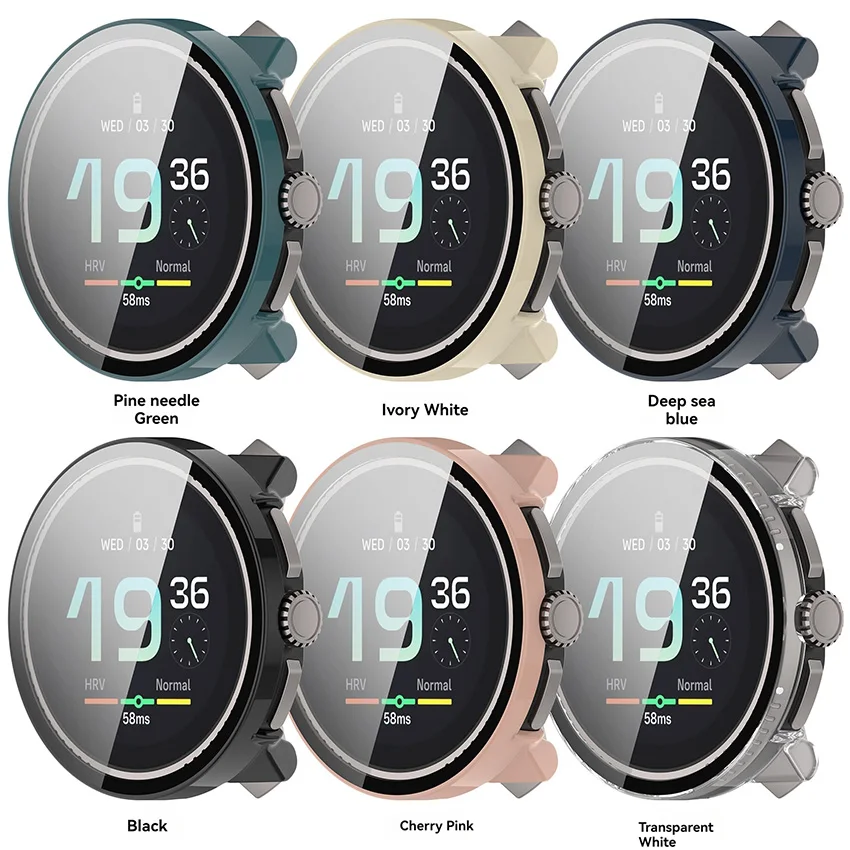 For SUUNTO Race/Race S Protective Case With Screen Tempered Glass Film Smart Watch Assecceries