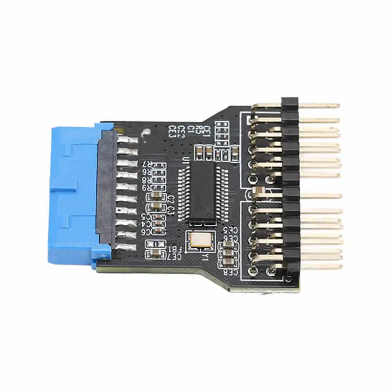 

Motherboard USB 3.0 19pin Adapter 480Mbps USB 3.0 19pin To Dual 9Pin for Computer System
