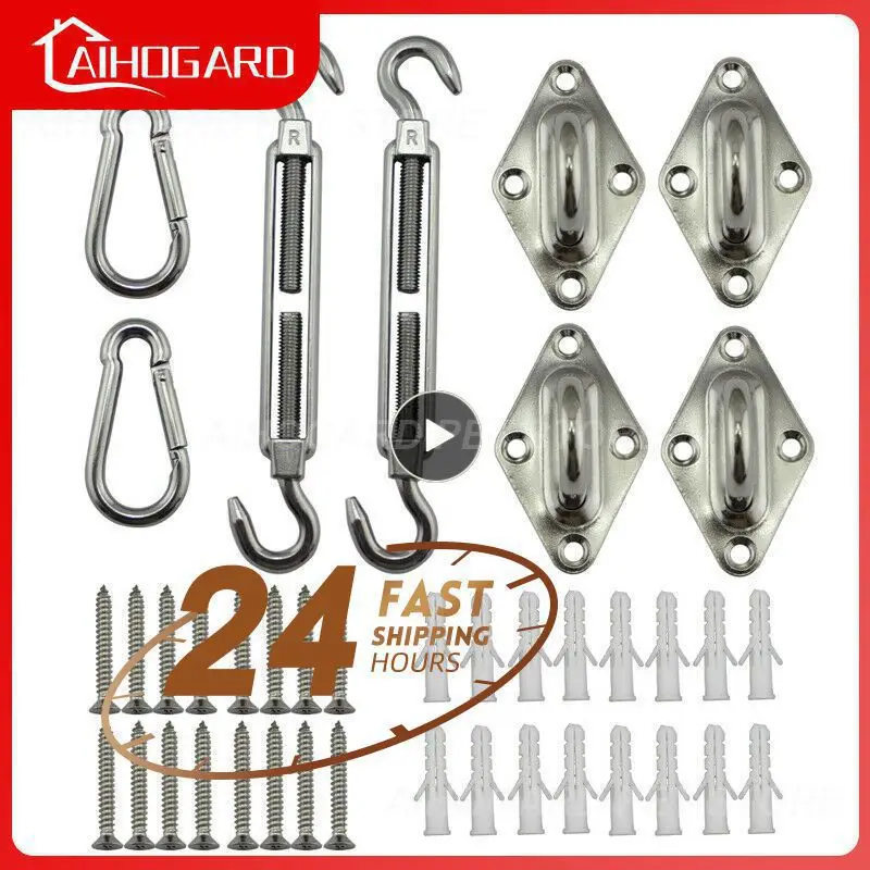 

M6 Sun Shade Sail Hardware Kit Stainless Anti-Rust Shade Sail Installation For Garden And Outdoor Patio Lawn Adjustable