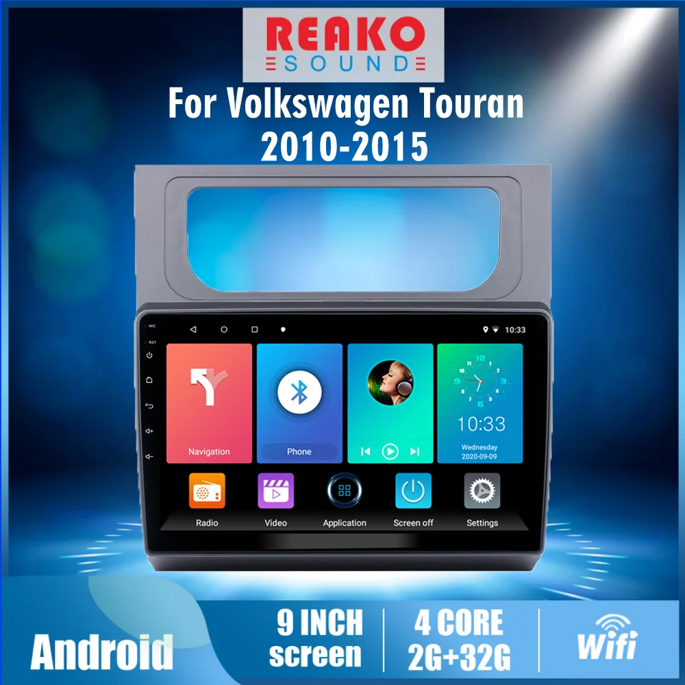 

4G Carplay For Volkswagen Touran 2010-2015 2 Din Car Multimedia Player Android GPS Navigation Raido Video Audio Player head unit