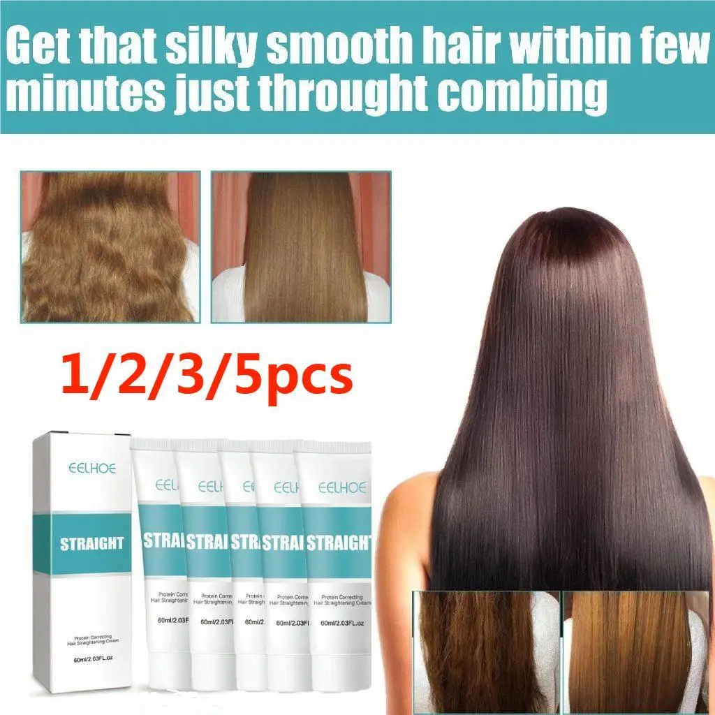 

1/2/3/5pcs Protein Correction Repairs Damaged Hair Smoothes Fast Smoothing Softening Hair Straightening Cream