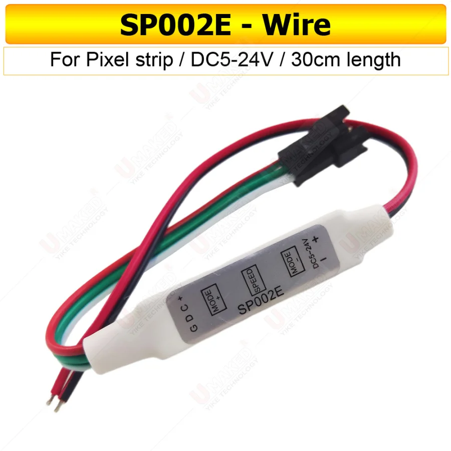 1 шт. SP002E мини-3 клавиши RGB светодиодный контроллер для DC5-24V пикселей Dream Color WS2811 WS2812B