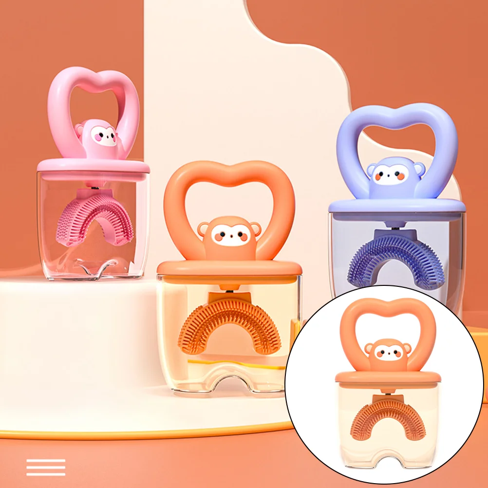 

Silicone Mouth Manual Children Oral Cleaning Kids Shaped U Full Toothbrushes Teethbrush Care Teeth Brush Whole