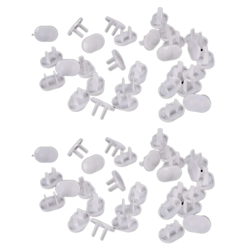 

150 шт., защитная крышка для электрических розеток, с двумя отверстиями