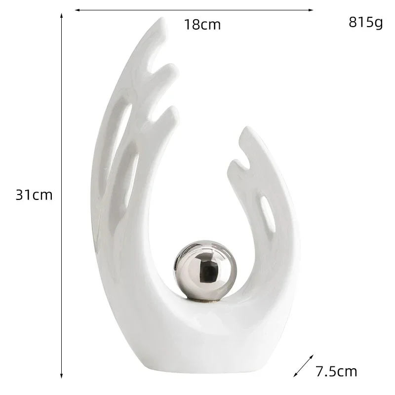 Современный простой домашний декор керамическая абстрактная искусство