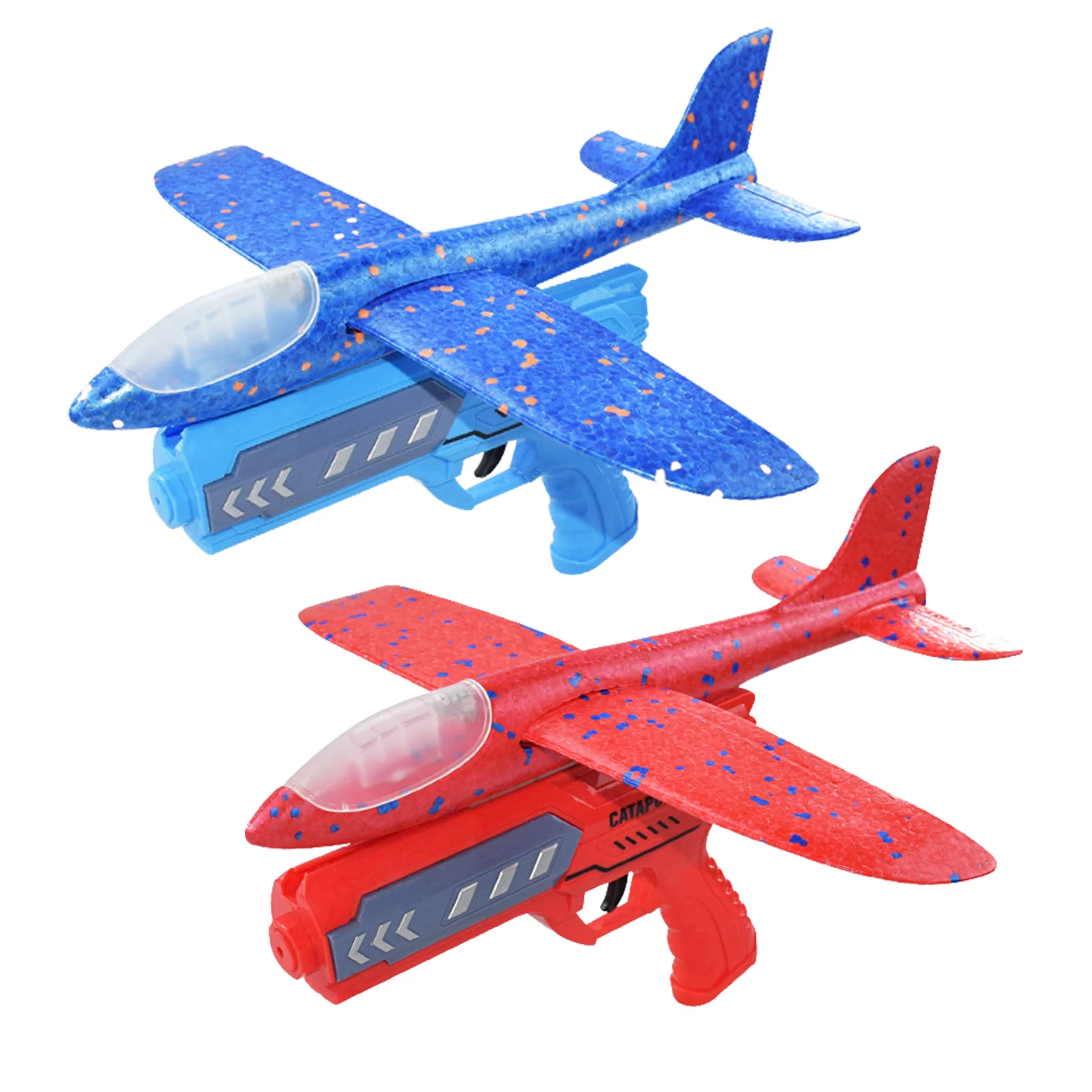 

Foam Plane Launcher Catapult Airplane Gun Toy With LED Light Children Outdoor Game Bubble Model Shooting Fly Roundabout Toys
