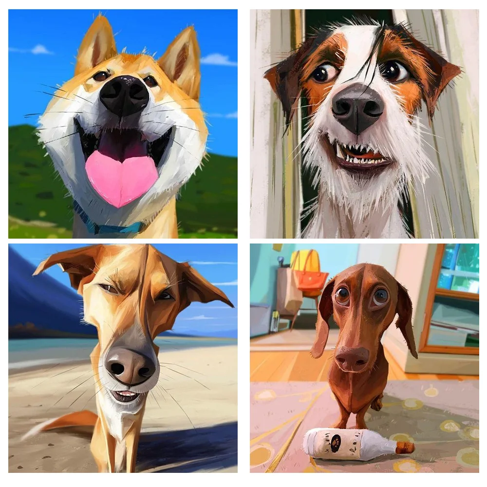 

Животные 5D алмазная живопись наборы полная квадратная/круглая Алмазная мозаика Животные Собака масляная живопись Стразы Вышивка своими ру...